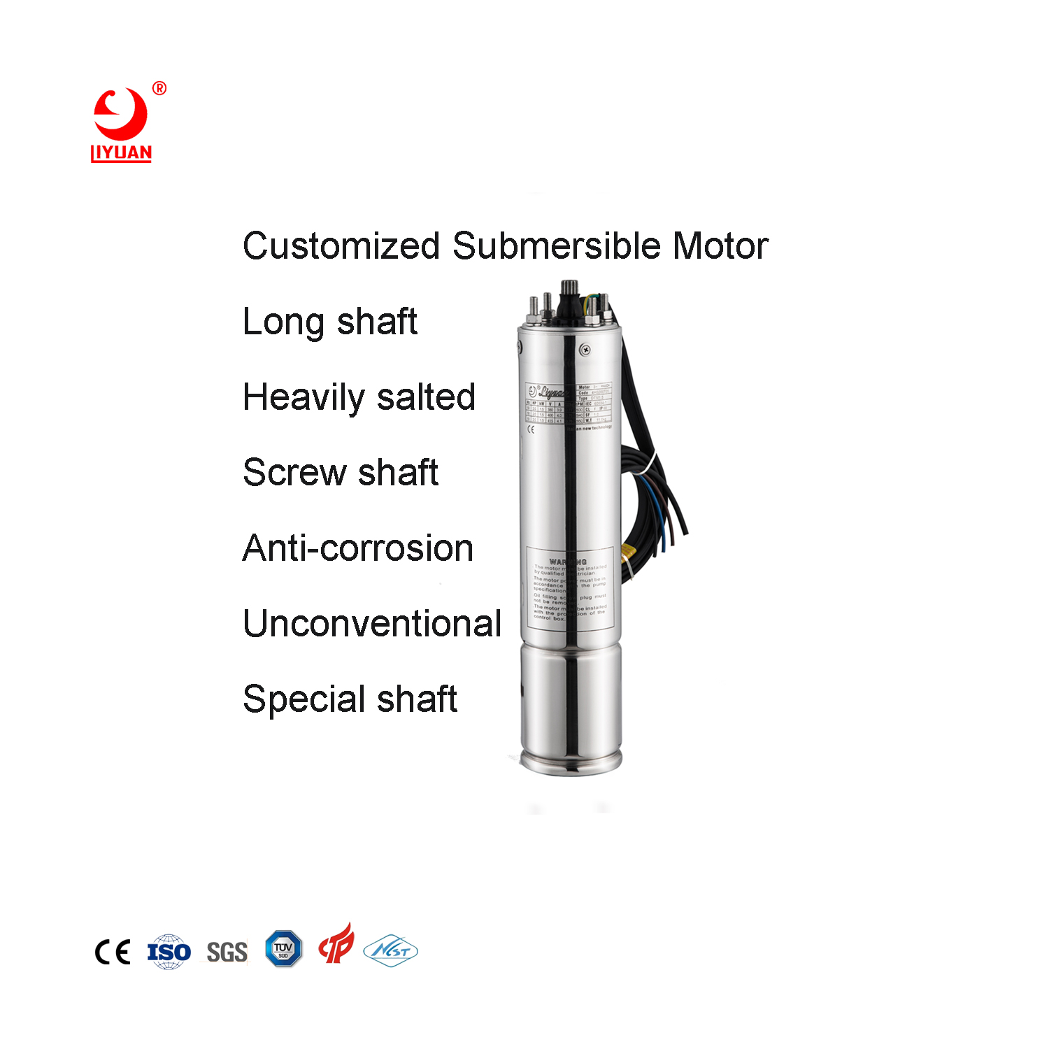 Customization 4 inch Submersible Motor