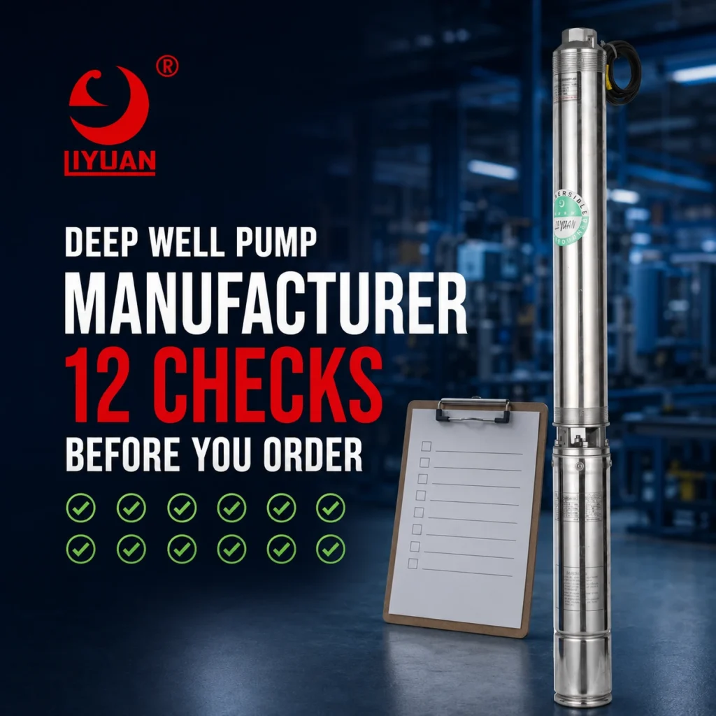 Deep Well Pump Manufacturer