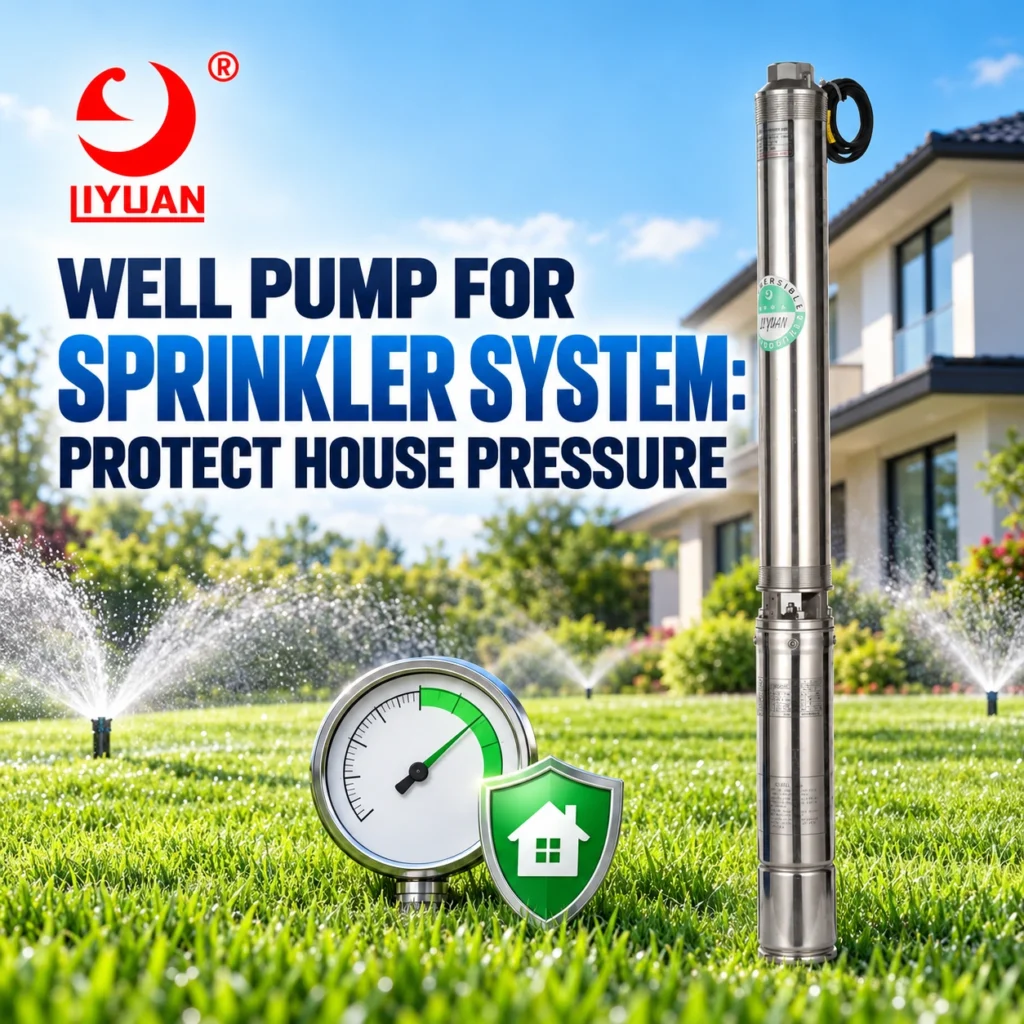 Well Pump For Sprinkler System And House With Separate Branch Flows And Pressure Requirements