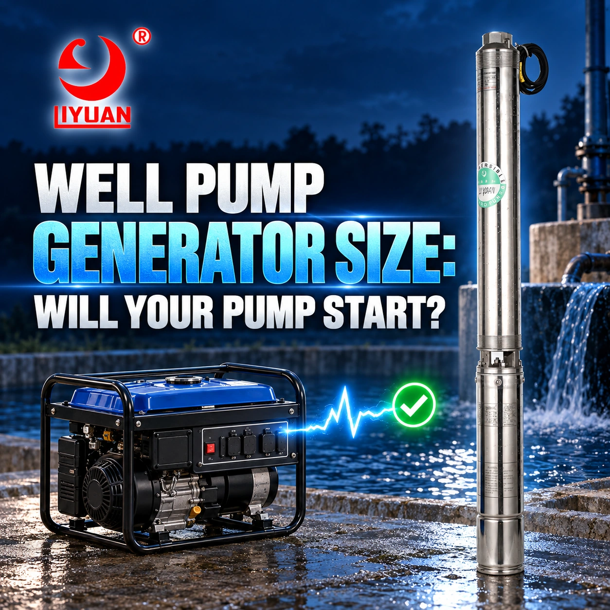 Well Pump Generator Size